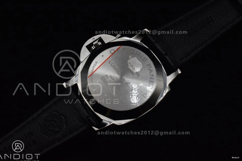 VSF Gray PAM1250 Leather Best Edition Strap Dial Black Due Luminor on 42mm P900 0312